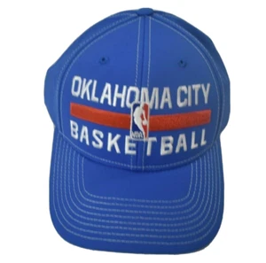 adidas Mens NBA Oklahoma City Thunder Basketball Strapback Hat Cap New - Picture 1 of 5