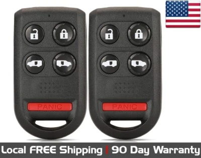 2x Novo Chaveiro de Substituição para 2005 2006 2007 2008 2009 2010 Honda Odyssey - Imagem 1 de 4