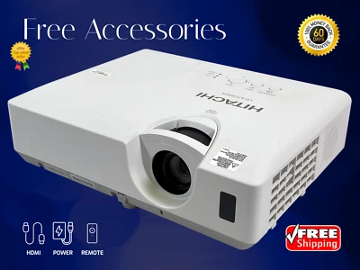 Hitachi CP-X2530WN - 3LCD Projector 2700 Lumens Full HD 1080p XGA HDMI USB VGA - Image 1 of 4