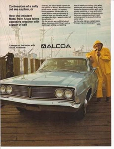 1968 Alcoa Aluminum Print-Ad/ 1968 Ford w/ Sea Captain - Picture 1 of 1