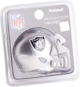 Las Vegas Raiders Pocket Pro Riddell NFL Helmet Speed Style - Picture 1 of 3
