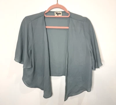 Show Me Your Mumu Brenna свадебный зеленый плащ средний шифоновый свадебный подружка невесты M - Изображение 1 из 3