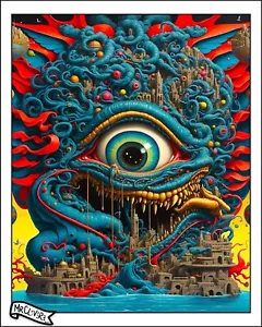 LOUIS YORK x CleverVision Art Labs Eyewitness Atlantis Print lowbrow mark ryden - Picture 1 of 2