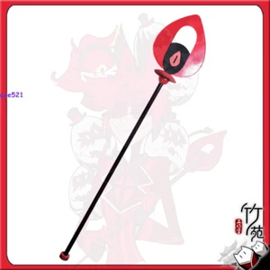 Anime Hazbin Hotel Alastor Cosplay Pvc Microfono Verticale Bastone Halloween Props - Foto 1 di 7