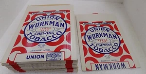 LOT OF 50 Union Workman Chewing Tobacco Bag Paper Pouches Detroit MI Vintage - Picture 1 of 3