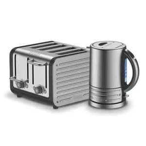Dualit Architect Series 1,5L Wasserkocher & 4 Scheiben Toaster Set Gebürstet Mitternachtsgrau - Bild 1 von 3