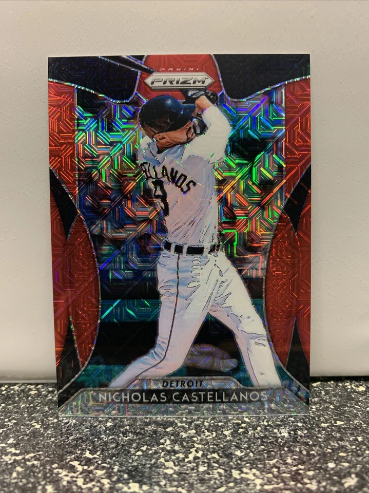 2019 Prizm NICHOLAS CASTELLANOS Red Mojo /299-Detroit  - Image 1 of 3