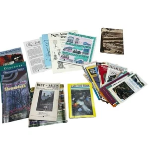 Lot vintage New England travel pamphlets paper ephemera Massachusetts Anti - Picture 1 of 9