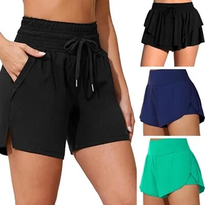 Womens Swim Shorts Skirt Trunk with Pockets High Waisted UPF 50+ ATTRACO - Picture 1 of 101