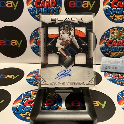 2024 Panini Black Capstones Jaylon Johnson 10/50 Quad Patch Autograph Card - Image 1 of 2