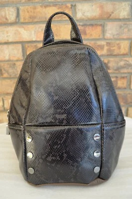 Новый с Ярлыками Hammitt рюкзак охотник средний оливин змея кожи темно оливковый черный - Изображение 1 из 4