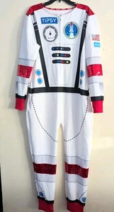 ASTRONAUT Costume Mens Medium Jumpsuit Tipsy Elves NWT Festival Cosplay Party - Picture 1 of 8