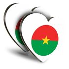 2x Heart MDF Coasters - Burkina West Africa  #9141