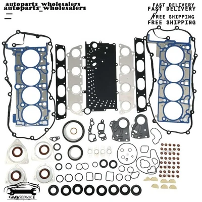 For Audi A6 C6 S4 B6 B7 BAS BNK BBK BHF BAT 4.2L V8 Engine Gaskets Seals Kit - Image 1 of 4