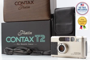 Beautiful camera in box [MINT] CONTAX T2 Limited Platin Film Camera From JAPAN - Picture 1 of 14