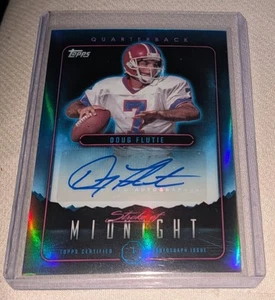 2024 Topps Stroke Of Midnight Doug Flutie SMA-DF Auto Buffalo Bills - Picture 1 of 4