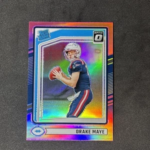 2024 Optic Drake Maye RC Pink Holo Prizm #379 Rookie Patriots - Picture 1 of 2