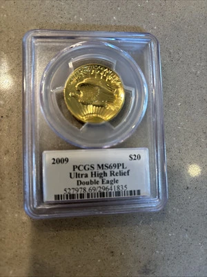 2009 $20 SAINT UHR PCGS MS69 MER/MOY DOUBLE EAGLE - Image 1 of 4