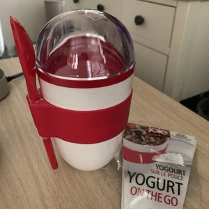 JOIE Yogurt Parfait Cereal Oatmeal Lunch Snack Reuseable Portable Travel Cup NEW - Picture 1 of 10