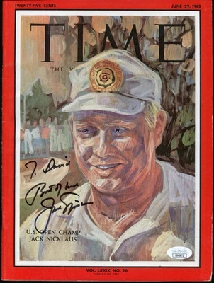 JACK NICKLAUS SIGNED TIME MAGAZINE JUNE 29, 1962 AUTO AUTOGRAPH JSA COA - Image 1 of 3