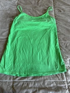 Girl's Justice GreenTank top W/bra Shirt Size 18 Pre-owned. - Picture 1 of 4