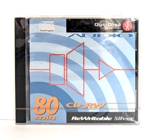 Optidisc CD-RW 80 - CDD de audio/música RW regrabable 700 MB/80 MINUTOS disco en blanco - Imagen 1 de 7