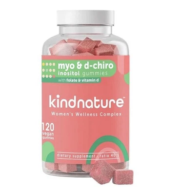 Gomitas Kind Nature Myo-Inositol D-Chiro Inositol con Vitamina D Folato - Nuevas Foto 1 de 4