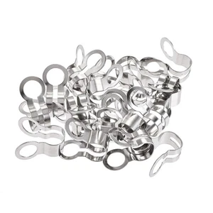 Ball Chain Connector 8mm Double Ring Style Stainless Steel Link 20pcs - Picture 1 of 6