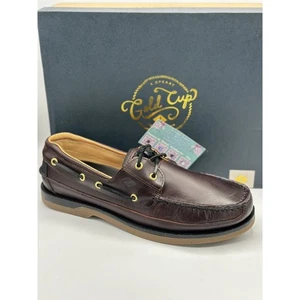 Sperry Gold Cup Mako 2-Eye Boat Shoes Brown Sz 10 NIB - Picture 1 of 9