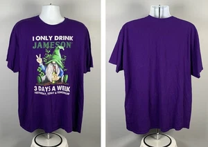I Only Drink Jameson Irish Whiskey 3 days a Week Yesterday Today Shirt Mens 2XL - Picture 1 of 4