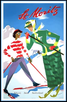 Póster de aventura de esquí St. Moritz Foto 1 de 4