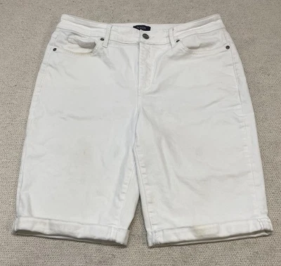 NYDJ Briella Jean Shorts Women’s 12 White Bermuda - Image 1 of 4