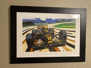 Ayrton Senna Formula One Lotus Original Artwork - Picture 1 of 2