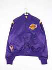 Veste vintage Los Angeles Lakers pour hommes grand manteau violet satin nab