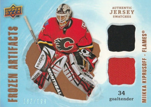 2008-09 Artifacts Frozen Artifacts Dual #FADMK Miikka Kiprusoff/199