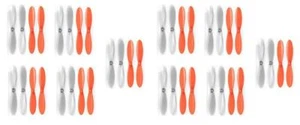 Hubsan X4 H107C Orange Clear Propeller Blades Props 5x Propellers 2 Pack - Picture 1 of 2
