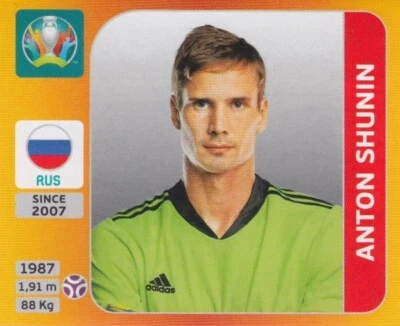PANINI FUßBALL UEFA EURO 2020 TOURNAMENT 2021 Panini Sticker Euro 2020 Tournament 2021 No. 211 Anton Shunin Image