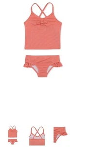 Neu!  Wonder Nation Kleinkind Mädchen 2-teiliger Tankini Badeanzug, Größe 18 M - Bild 1 von 6
