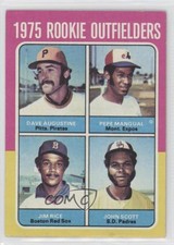 1975 Topps Outfielders Dave Augustine Pepe Mangual Jim Rice John Scott Rookie RC