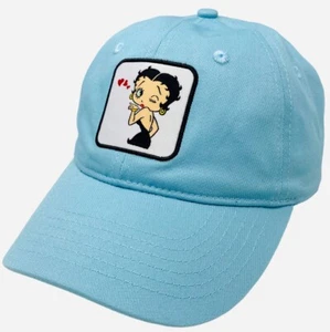 Gorra Betty Boop Unisex Licencia Oficial Retro Punto Sombrero en Azul Bebé - Imagen 1 de 5