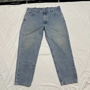 Carhartt Jeans Mens 40x30 Blue Denim Relaxed Fit Workwear B17 STW - Picture 1 of 5