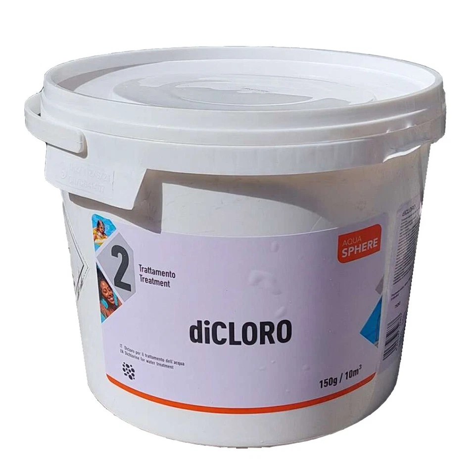 FLUIDRA Aqua Sphere Dicloro Granulare 56% Cloro Secchio 5 kg Igienizzante Acqua Piscina