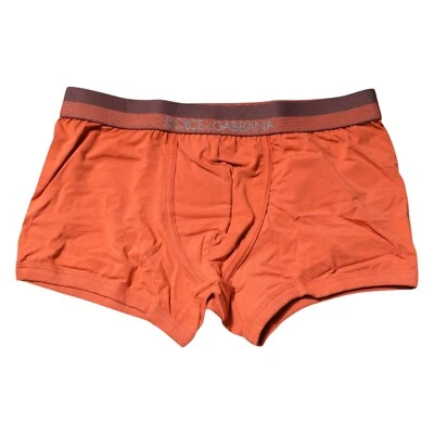 Cueca boxer regular algodão laranja Dolce & Gabbana IT3/EUA XS 70usd - Imagem 1 de 3