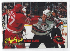 1994-95 Classic Draft Picks Enforcers of Hockey #E7 Kerry Clark