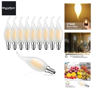Suncan 10 Stück 4W Dimmbar LED Lampe in Kerzenform mit E14 Fassung, LED Filam... - Bild 1 von 18