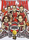 PEARL JAM 2023 CHICAGO POSTER BASKETBALL PLAYERS 18x24  9-5 ART NEW