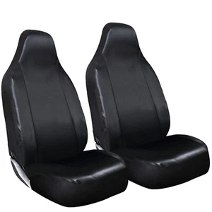 Fundas de asiento delantero 1+1 para furgoneta de cuero/PVC negro de alta resistencia para furgoneta de automóvil 1+1 - Imagen 1 de 1