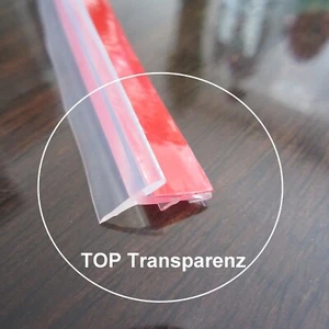 Glasbodenplatte 5m Dichtung Silikon Dichtlippe Kaminofen Glasplatte geg. Schmutz - Bild 1 von 1