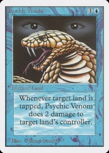 MTG Psychic Venom NM Unlimited 2ED Magic Gathering card old school - Picture 1 of 3