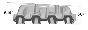 Engine Intake Manifold-LS Dual Plane Mid-Rise Intake Holley 300-130